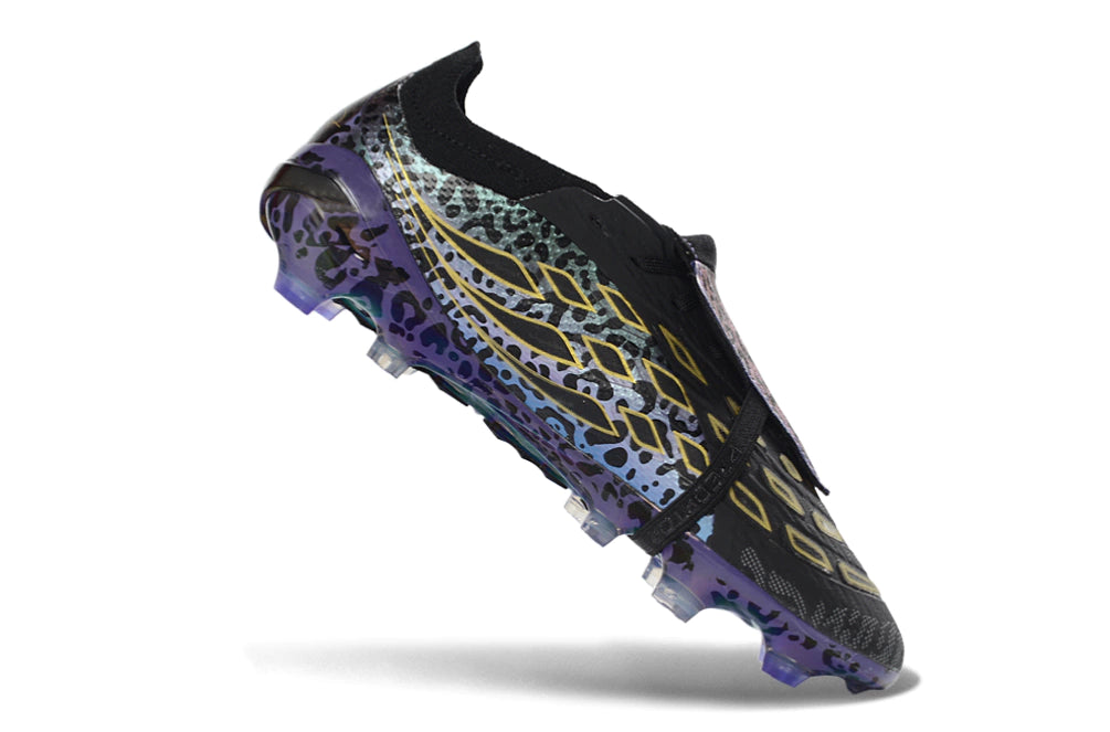 Chuteira Adidas Predator Tongue 26 Elite FG - Preto/Roxo
