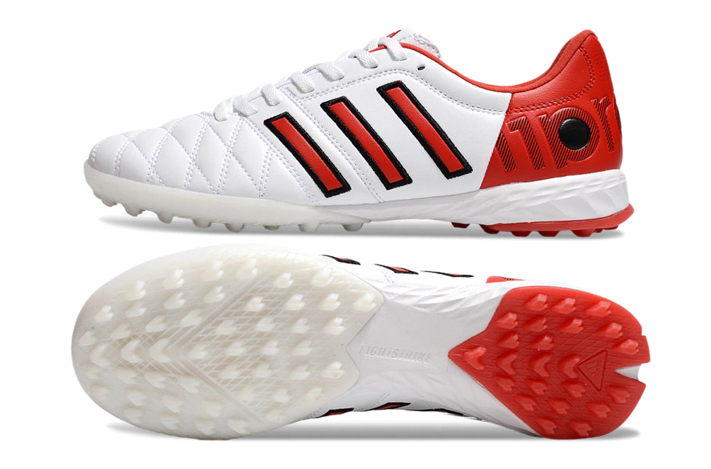 Chuteira Adidas Adipure 11 Pro Society TF - Branco/Vermelho