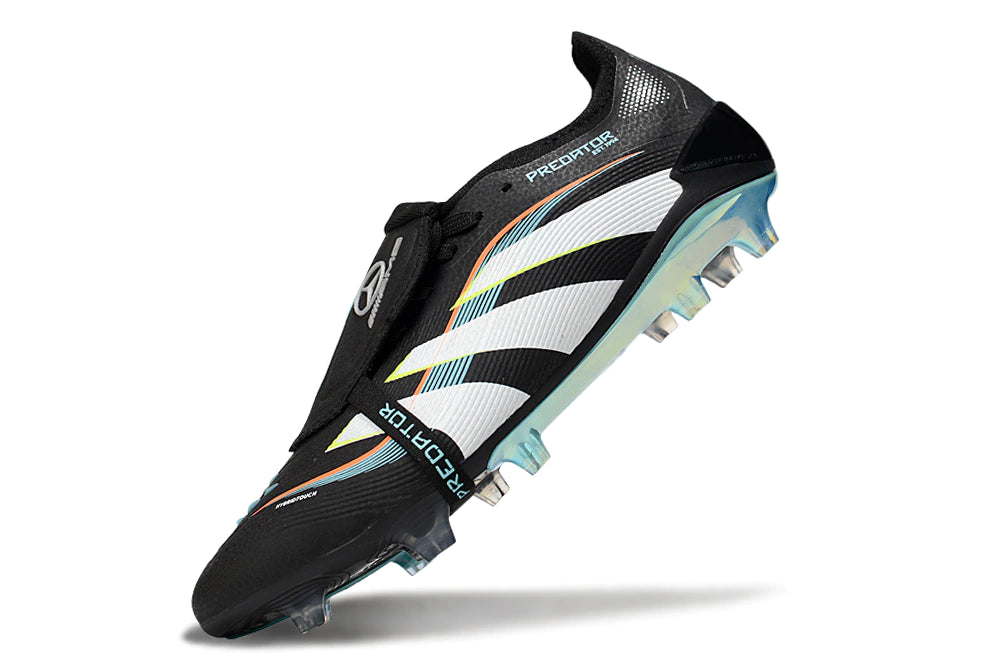 Chuteira Adidas Predator Elite Tongue 25 Campo FG - Preto/Azul