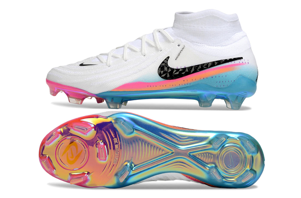 Chuteira Nike Phantom Luna 2 Elite Campo FG - Branco/Azul