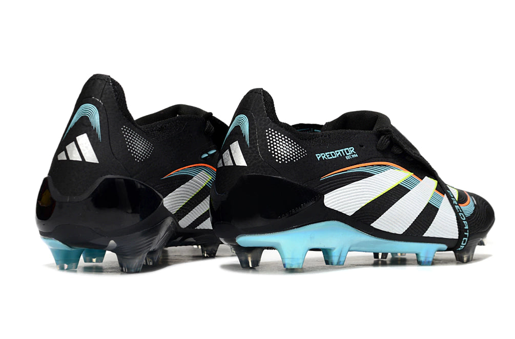 Chuteira Adidas Predator Elite Tongue 25 Campo FG - Preto/Azul