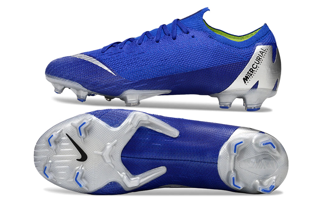 Chuteira Nike Air Zoom Mercurial Vapor 12 Elite FG - Azul/Prata