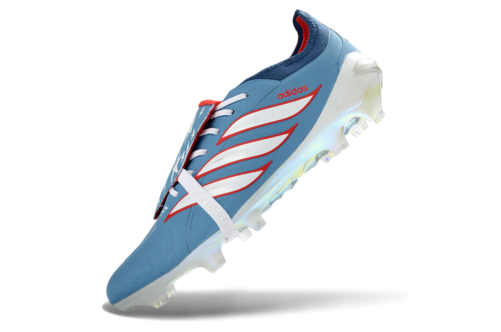 Chuteira Adidas Predator Tongue 26 Elite FG - Azul