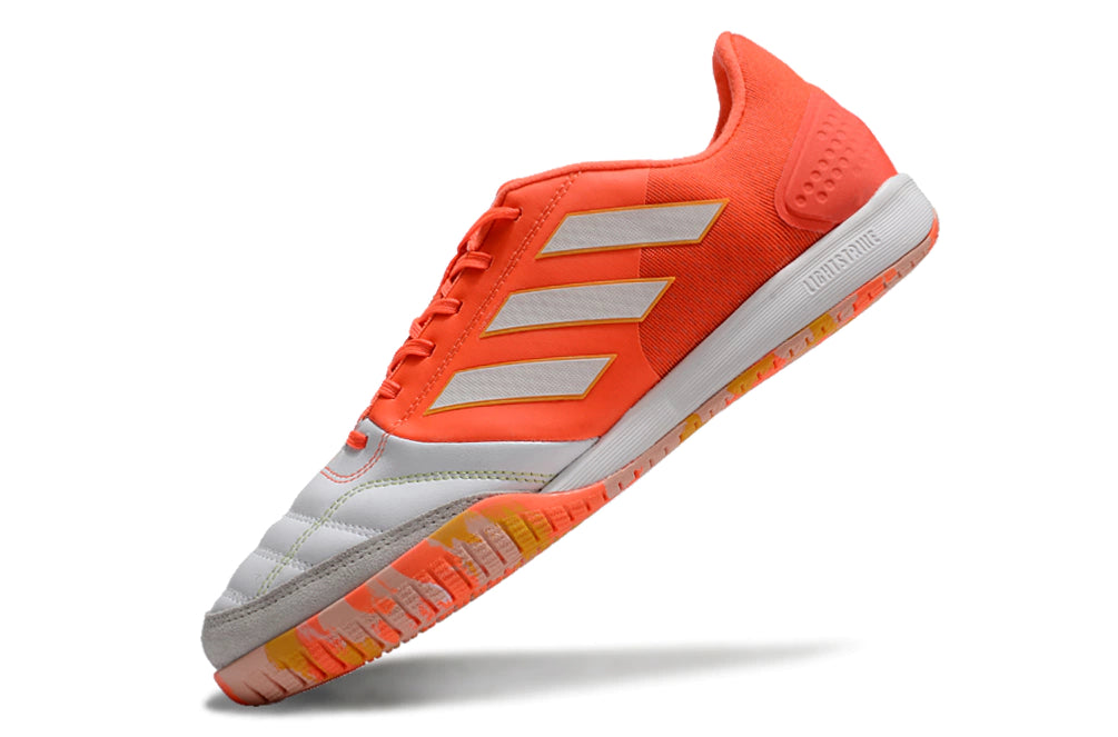 Chuteira Adidas Top Sala Futsal - Branco/Laranja