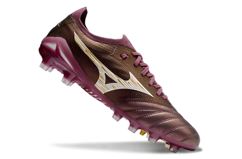 Chuteira Mizuno Morelia Neo 4 Campo - Vermelho/Branco
