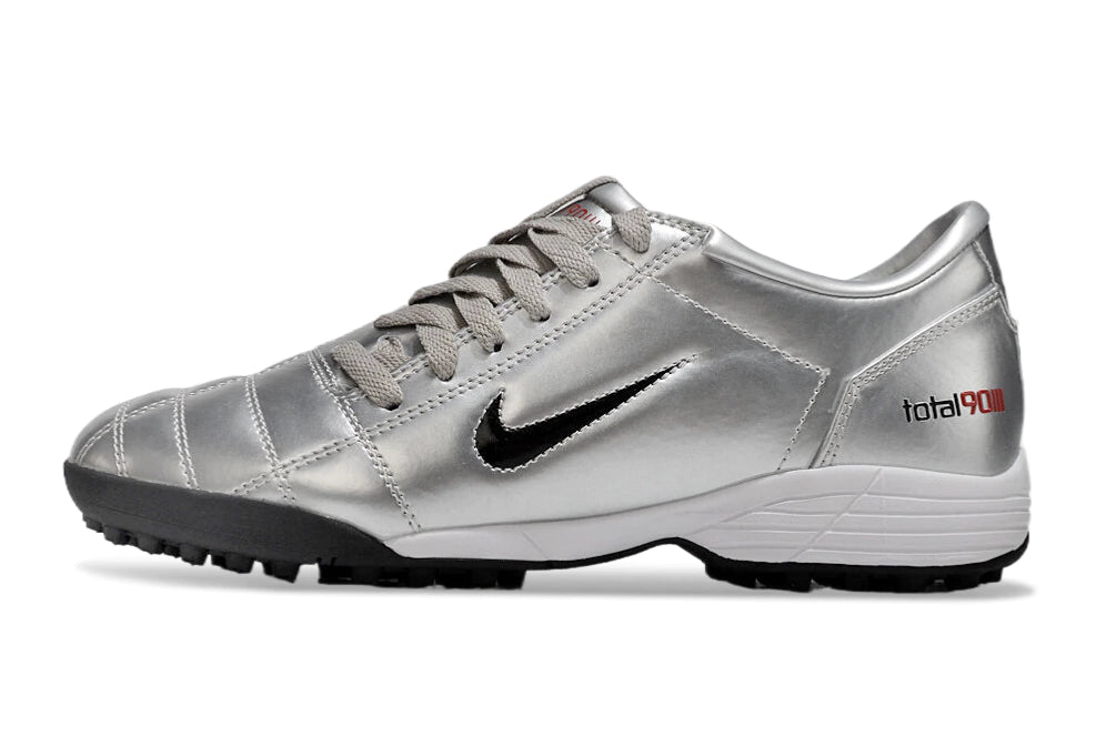 Chuteira Nike Total 90 Society - Prata/Preto/Vermelho