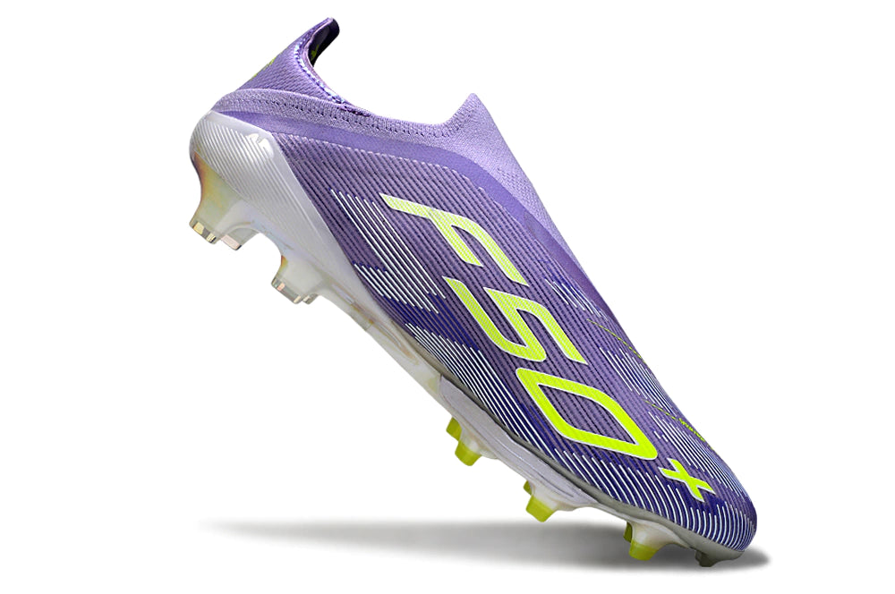 Chuteira Adidas F50 X Laceless Campo - Roxo/Branco