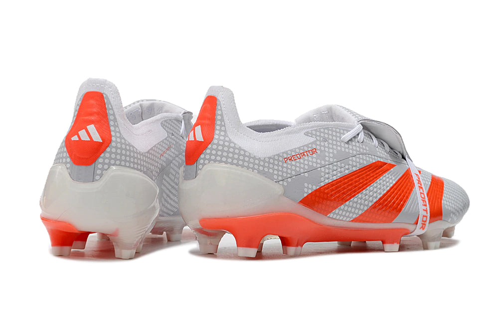 Chuteira Adidas Predstrike Elite Campo - Branco/Laranja