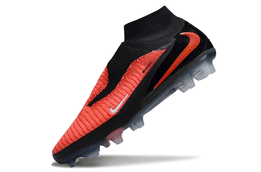 Chuteira Nike Phantom 6 Elite Botinha Campo - Preto/Laranja