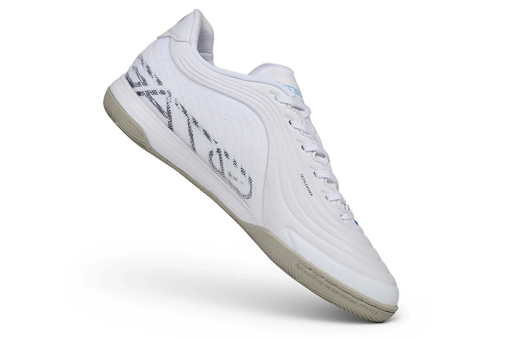 Chuteira Nike Tiempo React Gato IC - Branco/Azul