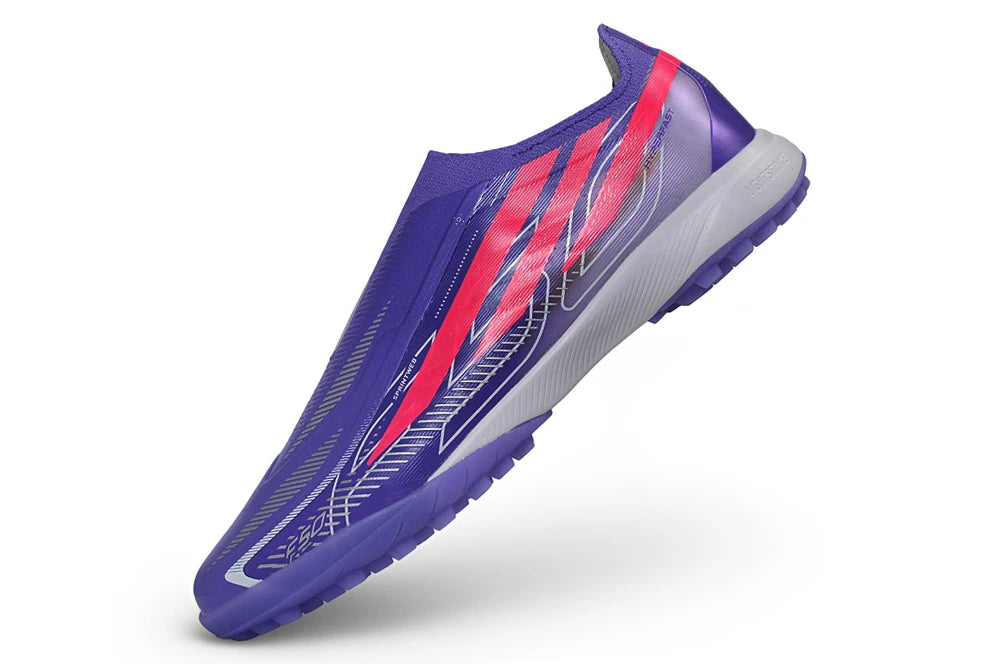 Chuteira Adidas F50 Hyperfast Laceless TF - Roxo