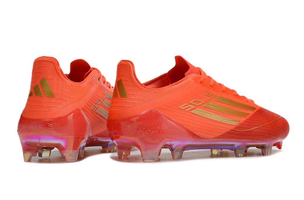 Chuteira Adidas F50 X Campo - Laranja/Dourado