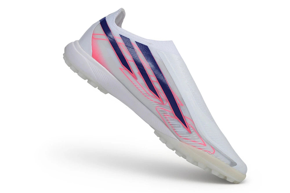 Chuteira Adidas F50 Hyperfast Laceless TF - Branco