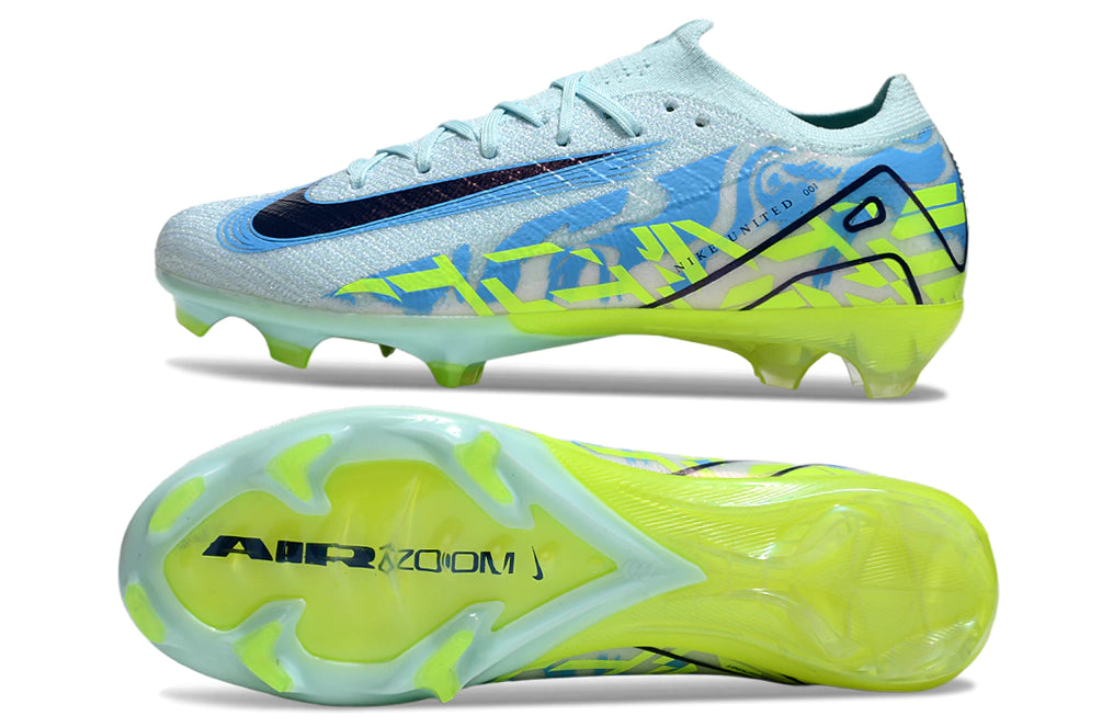 Chuteira Nike Air Zoom Mercurial Vapor 16 Elite FG - Verde/Azul