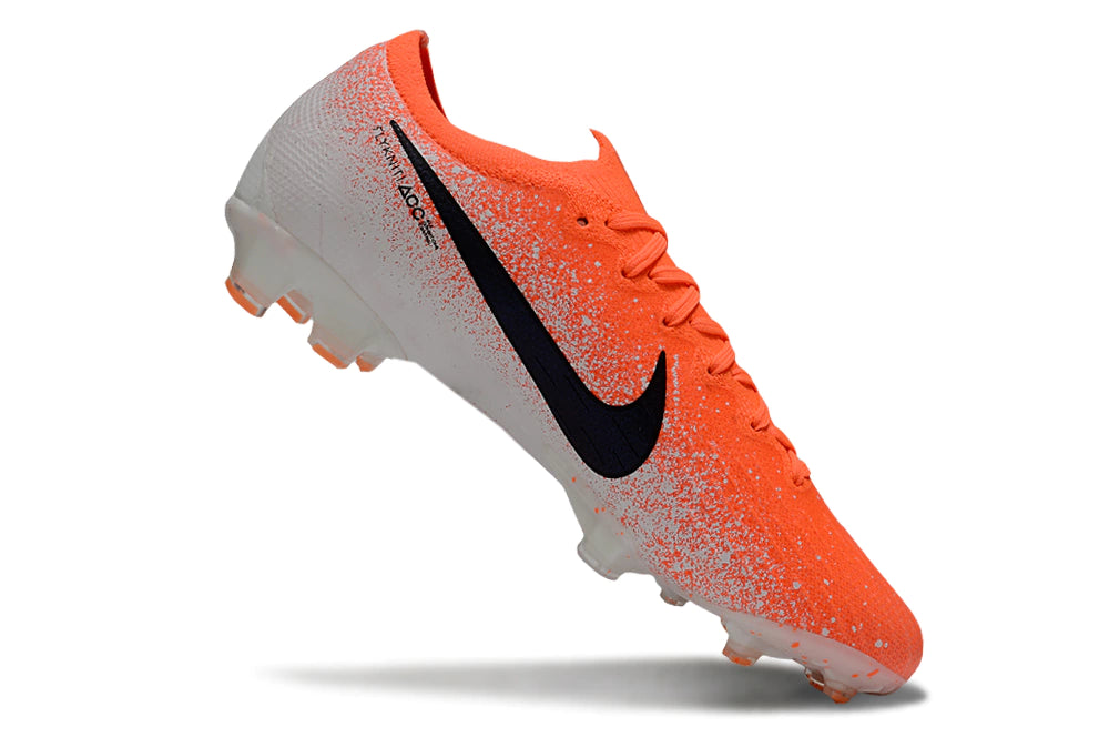 Chuteira Nike Air Zoom Mercurial Vapor 13 Elite FG - Laranja/Branco