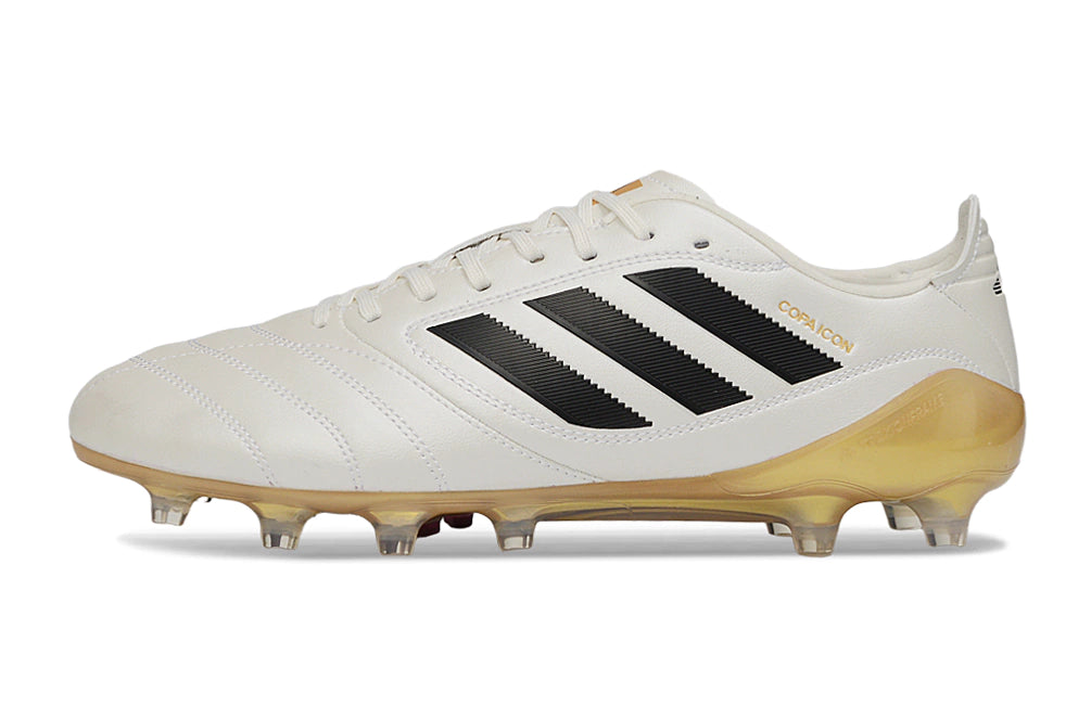 Chuteira Adidas Copa Icon 2 FG - Branco/Dourado