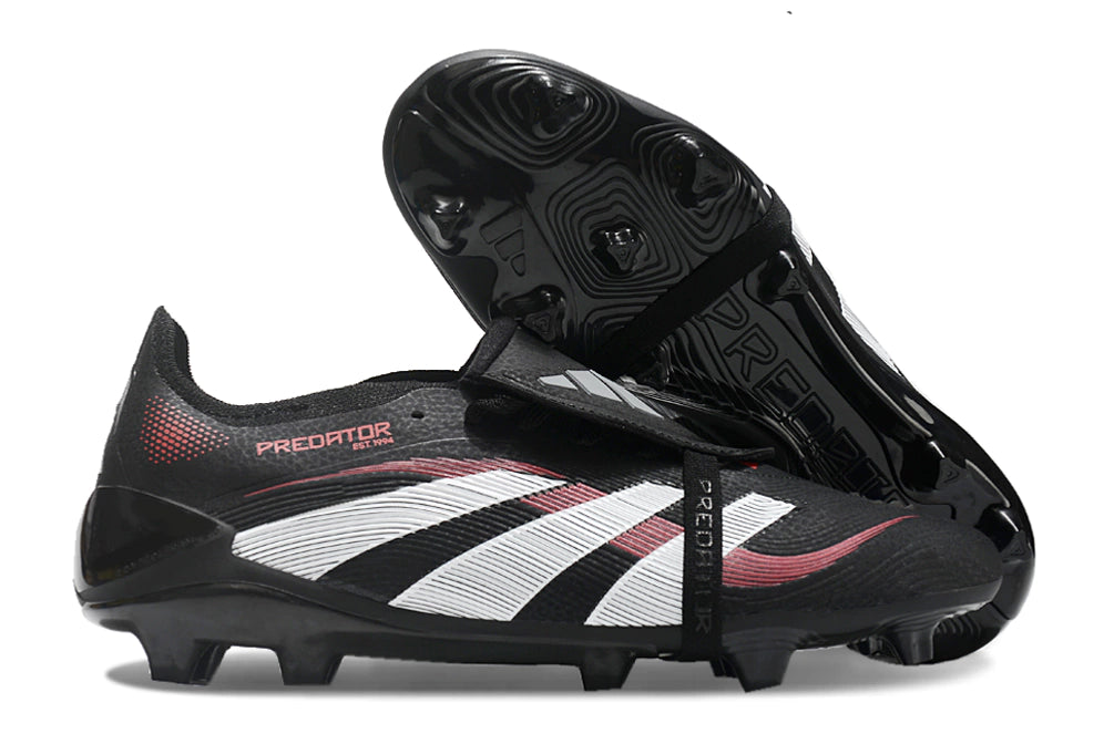 Chuteira Adidas Predator Elite Tongue 25 Campo FG - Preto/Branco