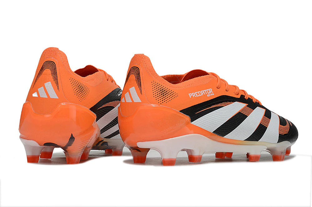 Chuteira Adidas Predator Elite 25 Campo FG - Preto/Laranja