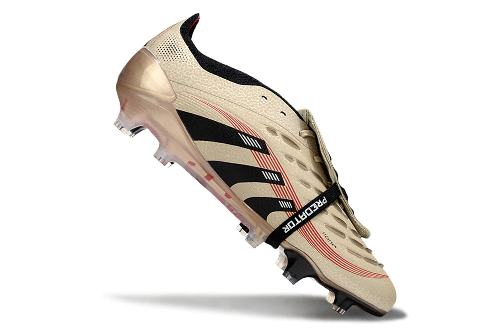 Chuteira Adidas Predator Elite Tongue 25 Campo FG - Marrom/Preto