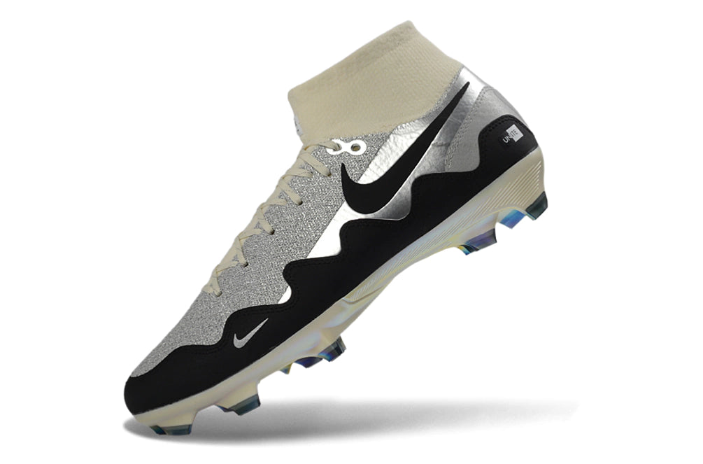 Chuteira Nike Air Zoom Mercurial Superfly 10 Elite Campo - Preto/Prata