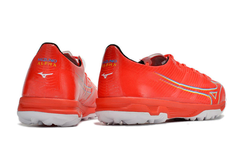 Chuteira Mizuno Alpha Made in Japan Society - Vermelho/Branco