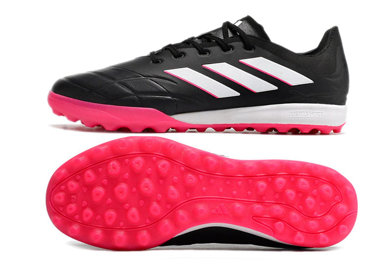 Chuteira Adidas Copa Pure.1 Society - Preto/Rosa