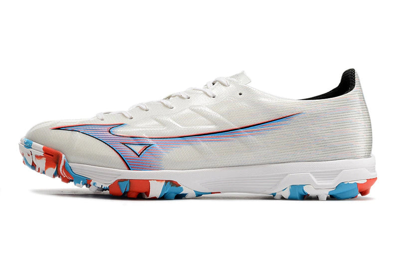 Chuteira Mizuno Alpha Made in Japan Society - Branco/Roxo