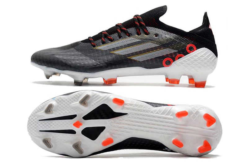 Chuteira Adidas Speedfow.1 FG - Preto/Branco