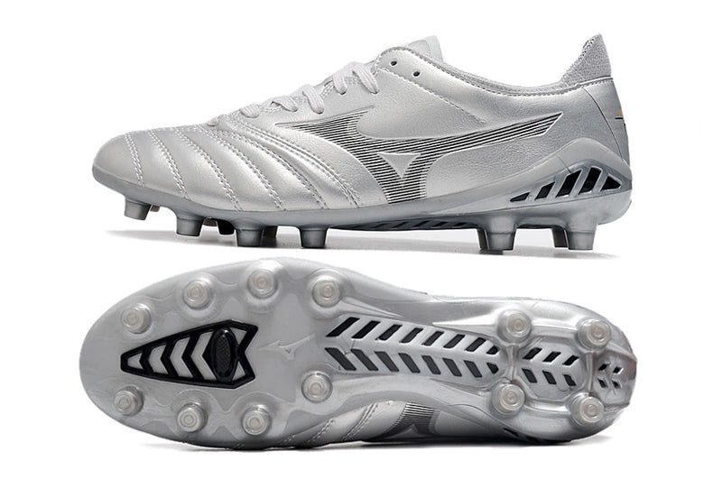 Chuteira Mizuno Morelia Neo 3 Campo FG - Prata