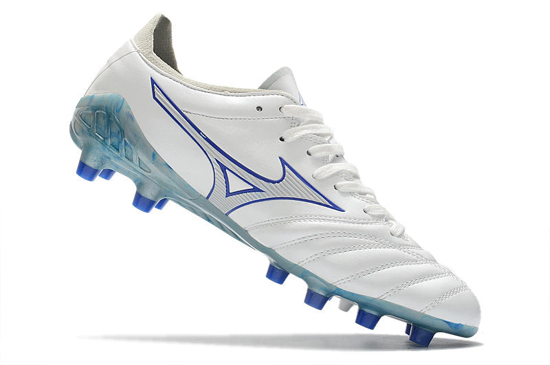 Chuteira Mizuno Morelia Neo 3 Campo FG - Branco/Azul