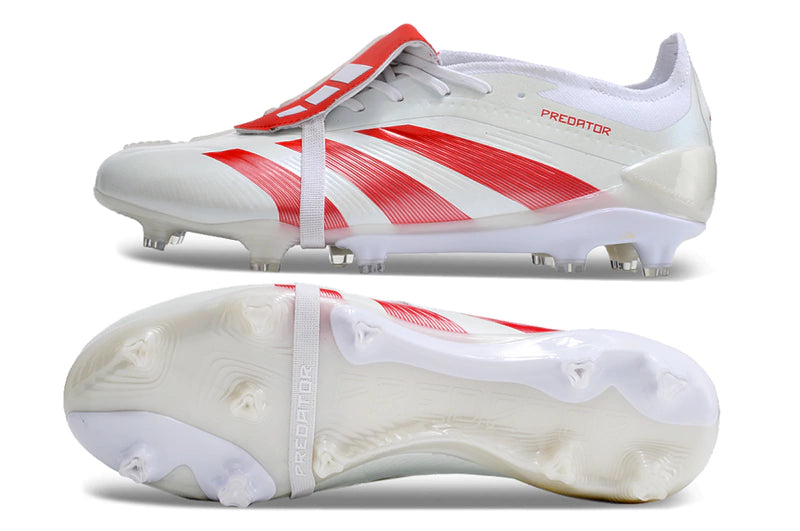 Chuteira Adidas Predstrike Elite Campo - Branco/Vermelho