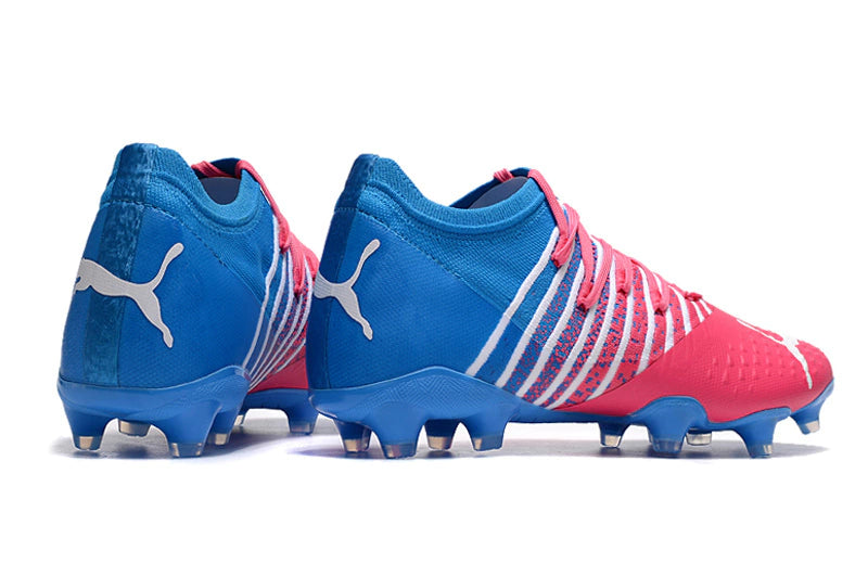 Chuteira Puma Future Z 1.3 Campo FG/AG - Rosa/Azul