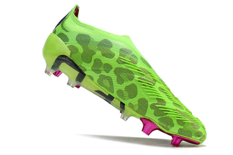 Chuteira Adidas Predstrike Elite Laceless Campo - Verde/Rosa