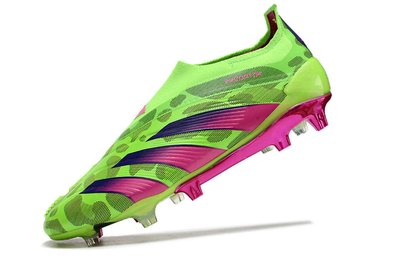 Chuteira Adidas Predstrike Elite Laceless Campo - Verde/Rosa