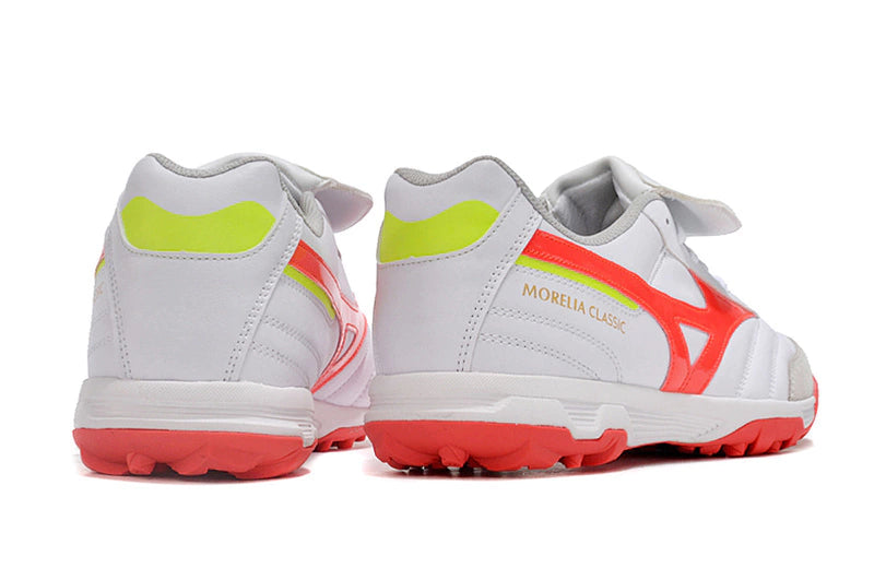 Chuteira Mizuno Morelia Neo 2 Society - Branco/Laranja