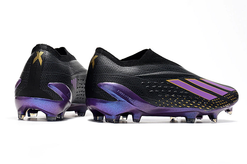 Chuteira Adidas X Speedportal+ FG - Preto/Roxo