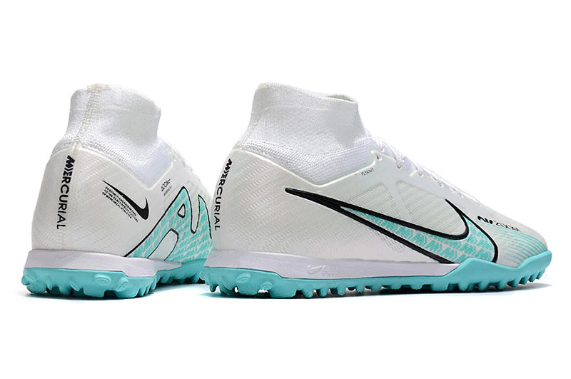 Chuteira Nike Mercurial Superfly 9 Elite Society - Branco/Azul