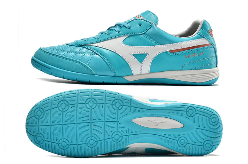Chuteira Mizuno Morelia Sala Futsal - Azul/Branco