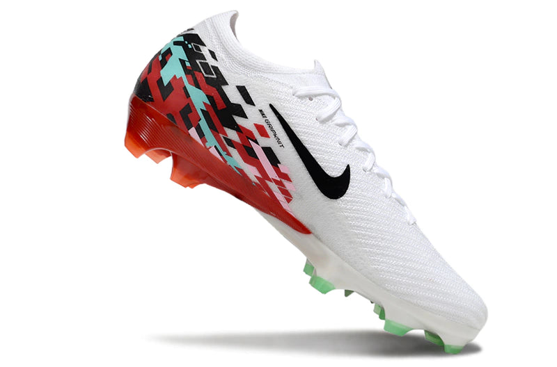 Chuteira Nike Air Zoom Mercurial Vapor 16 Elite FG - Branco/Vermelho