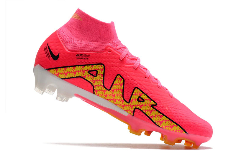 Chuteira Nike Air Zoom Mercurial Superfly 9 Elite - Rosa/Amarelo