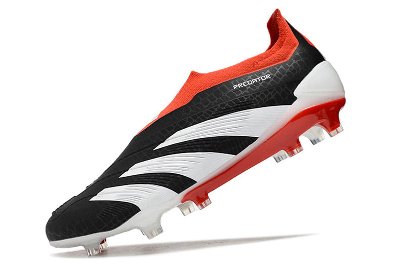 Chuteira Adidas Predstrike Elite Laceless Campo - Preto/Vermelho/Branco