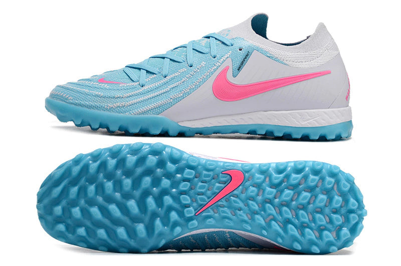 Chuteira Nike Phantom GX 2 Elite Society TF - Azul/Branco