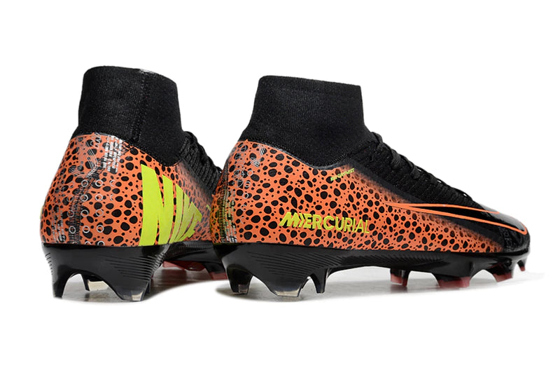 Chuteira Nike Mercurial Superfly 10 Elite Campo - Preto/Laranja