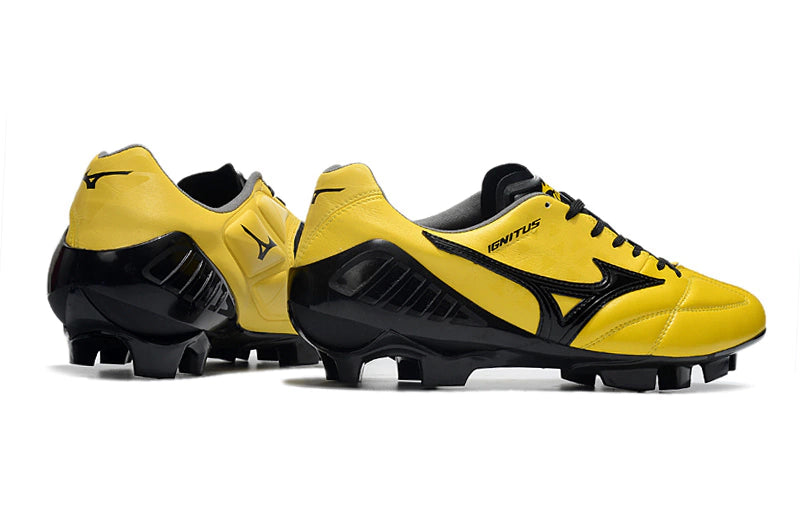 Chuteira Mizuno Wave Ignitus Japan FG - Amarelo/Preto