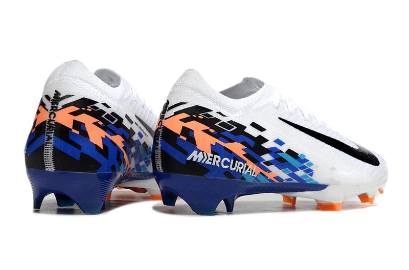 Chuteira Nike Air Zoom Mercurial Vapor 16 Elite FG - Branco/Azul