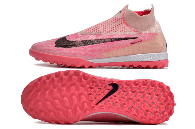 Chuteira Nike Phantom GX DF Society TF - Rosa