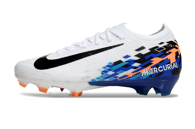 Chuteira Nike Air Zoom Mercurial Vapor 16 Elite FG - Branco/Azul