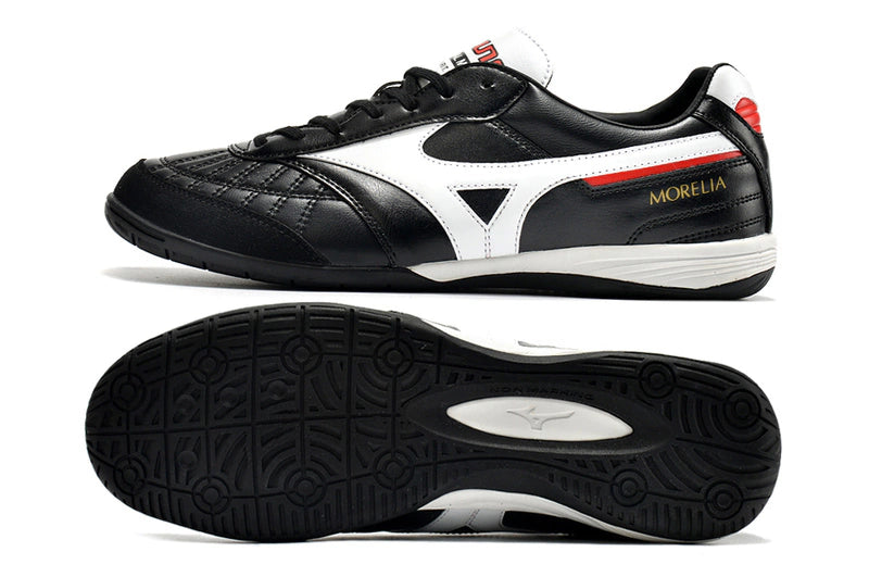 Chuteira Mizuno Morelia Sala Futsal - Branco/Preto