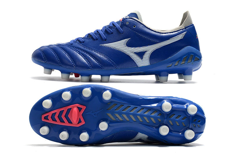Chuteira Mizuno Morelia Neo 3 Campo FG - Azul/Branco