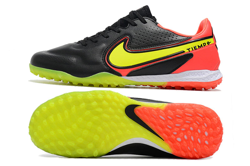 Chuteira Nike Tiempo 9 Pro Society - Preto/Laranja